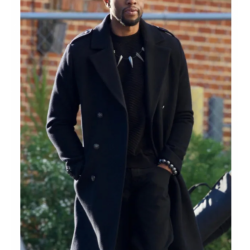 Black Panther Chadwick Boseman (T'Challa) wool Coat 